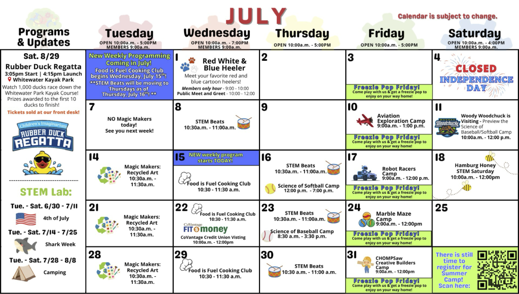 July Calendar 2026